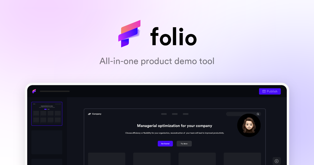 Folio | All-in-One Product Demo Tool (Product Demo Maker)